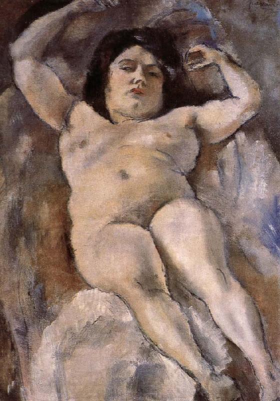 Jules Pascin Fat woman at the Guli street Norge oil painting art